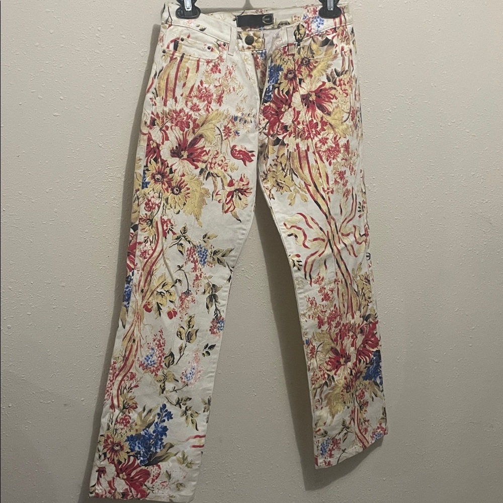 Designer Roberto Cavalli Patterned Pants Like New